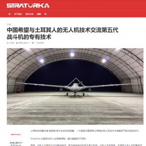 土耳其媒體：中國想用殲20換我們無人機技術，我們還嫌吃虧不樂意