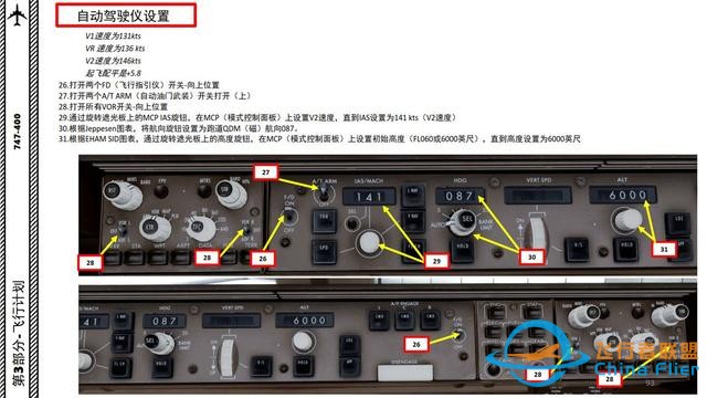 P3D PMDG 波音747客機 中文指南 3.7自動駕駛儀設置-1700