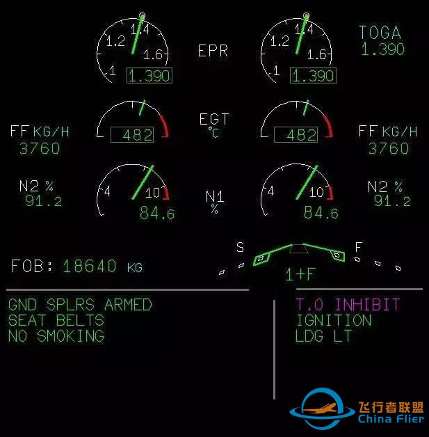 空客飛機儀表指示顏色含義-41