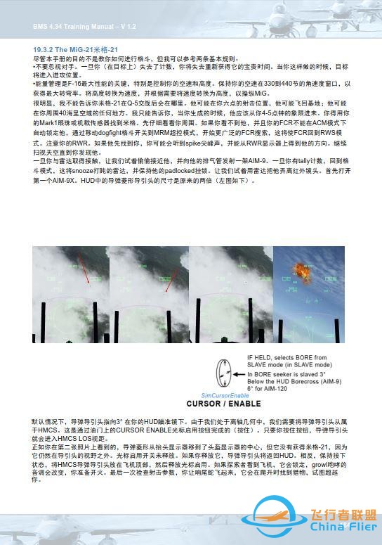 模擬飛行 BMS F-16 中文訓練手冊 19.2機炮-7320 模擬飛行 BMS F-16 中文訓練手冊 19.2機炮-7320