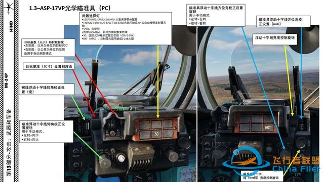 模擬飛行 DCS Mi-24P直升機 中文指南 13.2光學瞄準具-4898