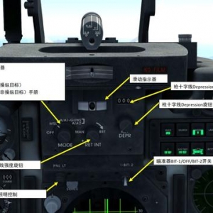 模擬飛行 F-5E Tiger II虎2 中文指南 3.3雷達面板